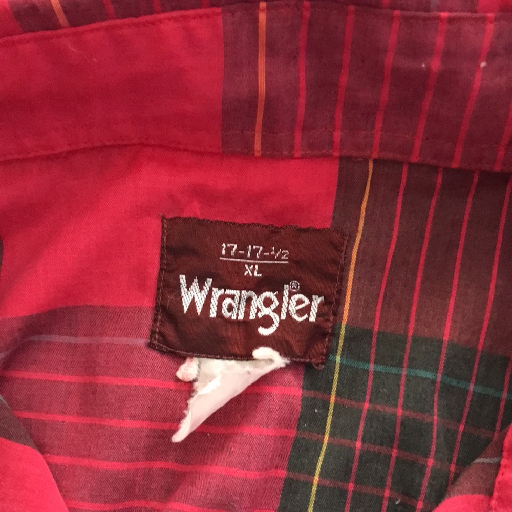 Wrangler men’s plaid cowboy shirt - Picture 5 of 13